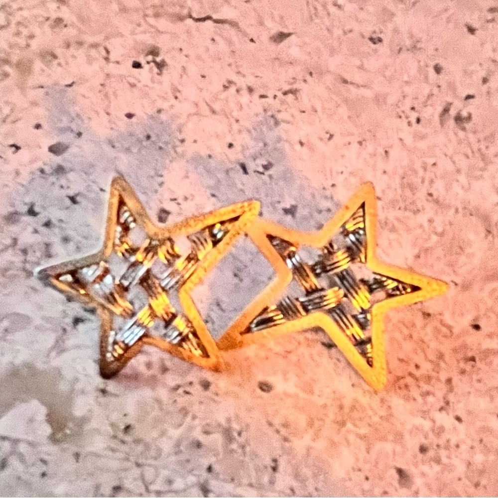 Star Shaped Post Earrings.